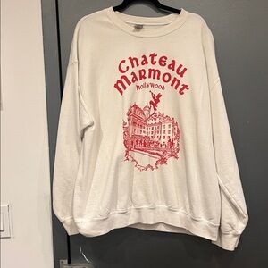 White Sweatshirt Chateau Marmont Hollywood